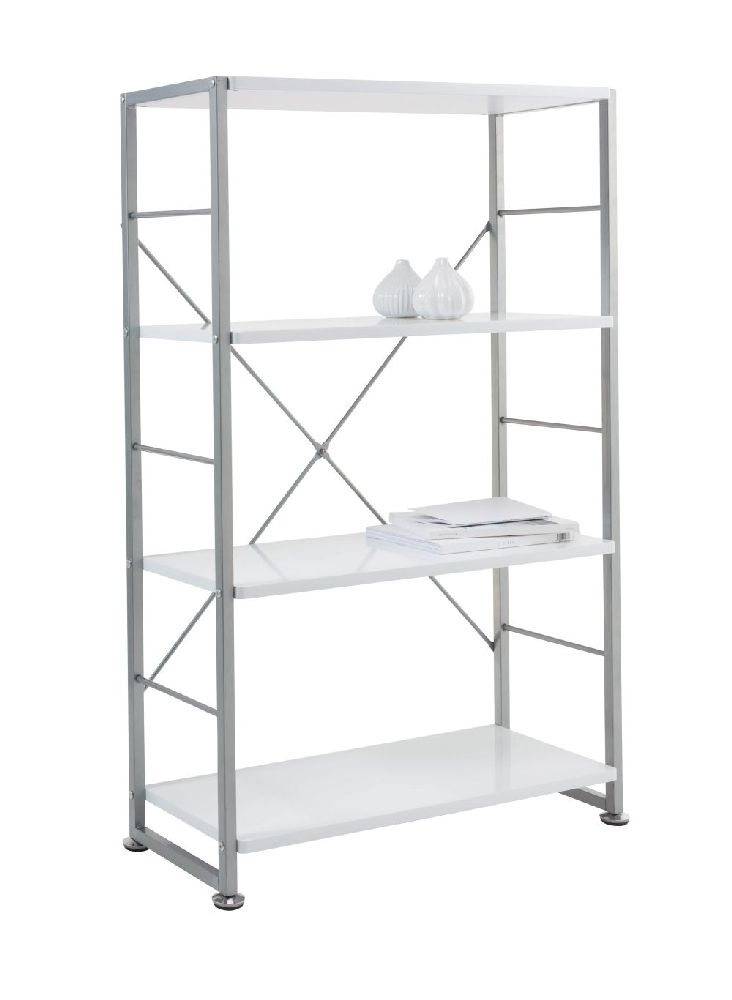 Product photograph of Alphason Cabrini White Office Bookshelf - Abc65043-wh from Choice Furniture Superstore.